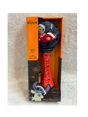 New Disney Lilo & Stitch Spooky Night Light Up Bubble Blower Wand Halloween